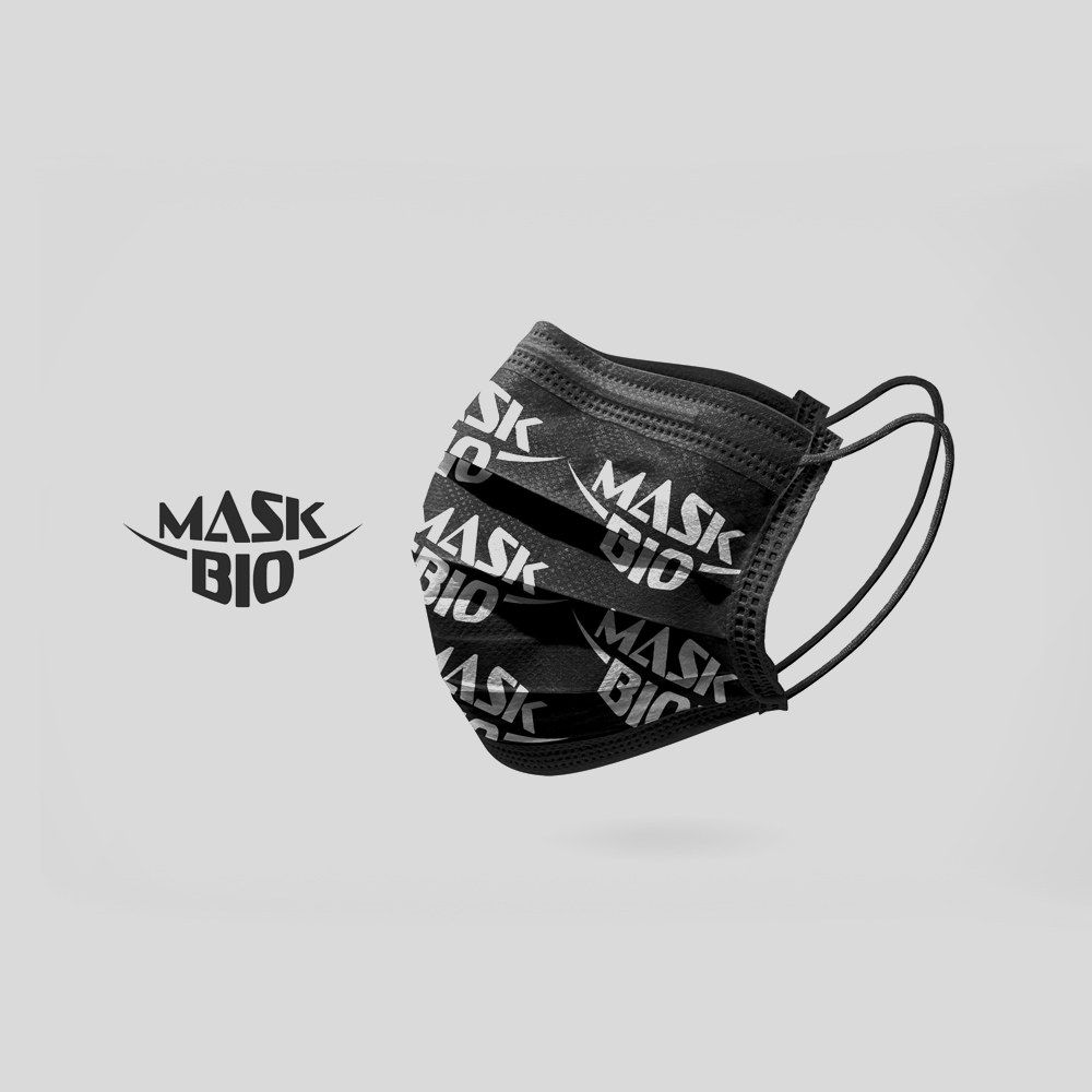 Face mask logo design.